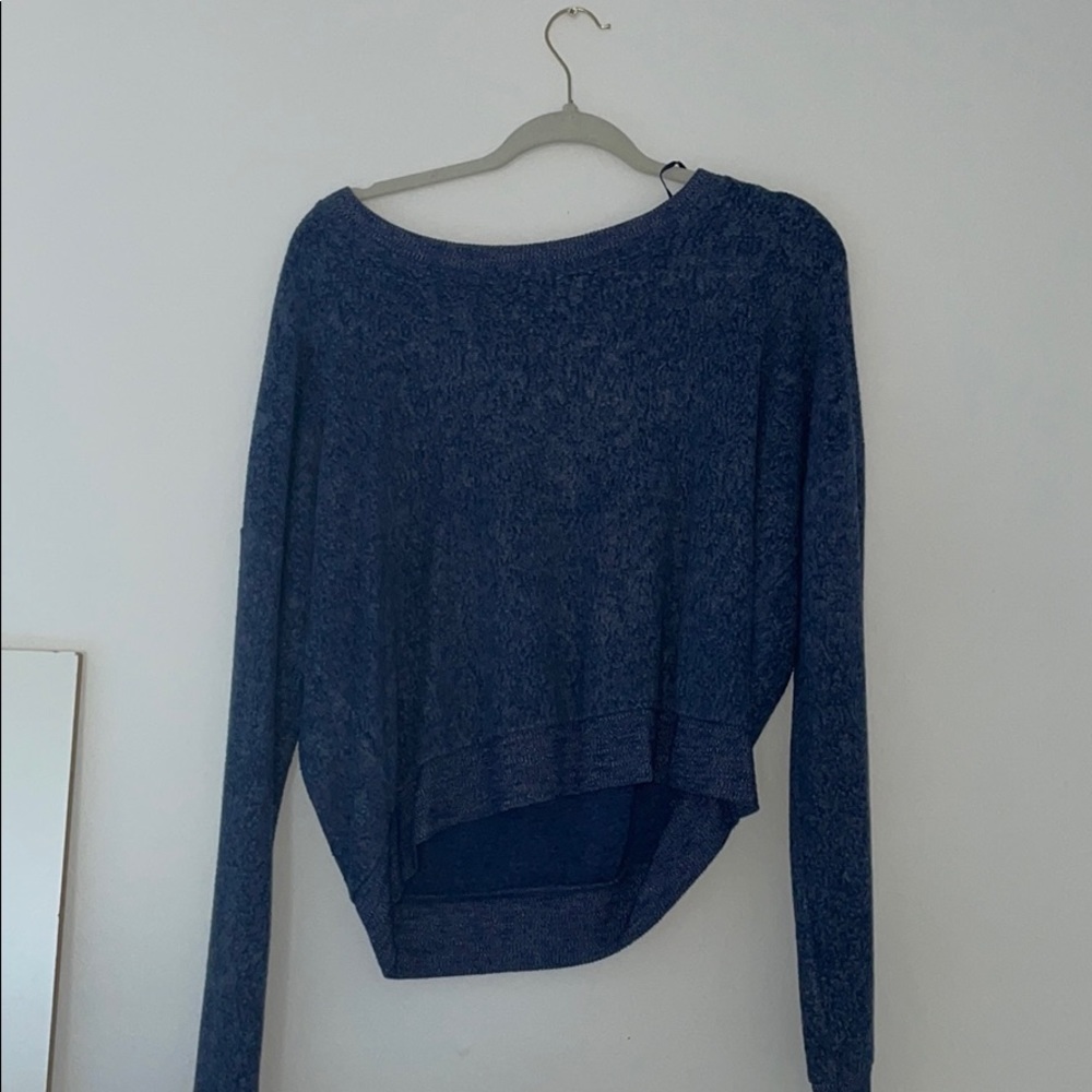 blue sweater